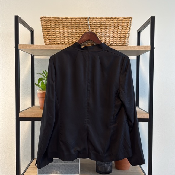 NWT J. Crew Black Going Out Blazer Gramercy Twill Open Front BK027, 8 - Picture 7 of 9